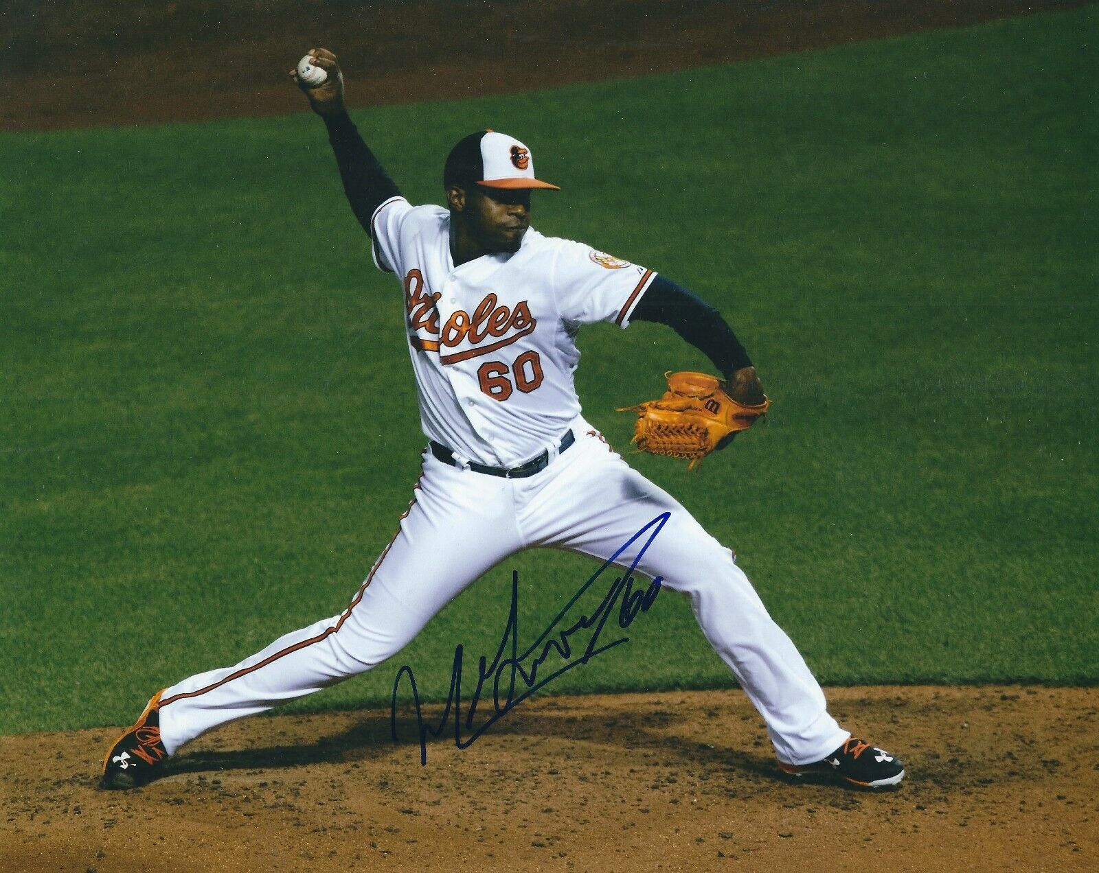 AUTOGRAPHED 8x10 MYCHAL GIVENS Baltimore Orioles Photo Poster painting W/COA