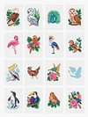 16pcs Mini Square Diamond Painting-Birds