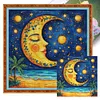 Moon-11CT Stamped Cross Stitch 50*50cm/19.69*19.69in tapestrymarket