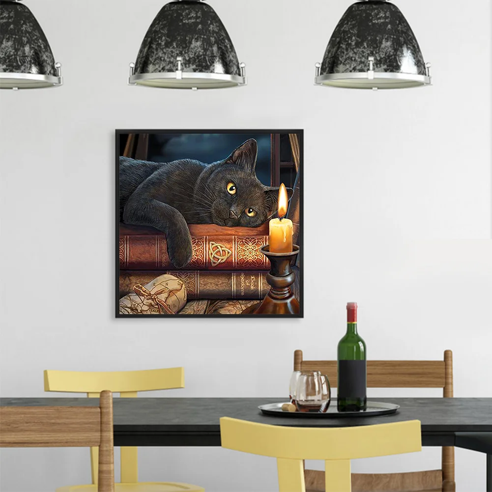 11ct Stamped Cross Stitch - Black Cat(40*40cm)