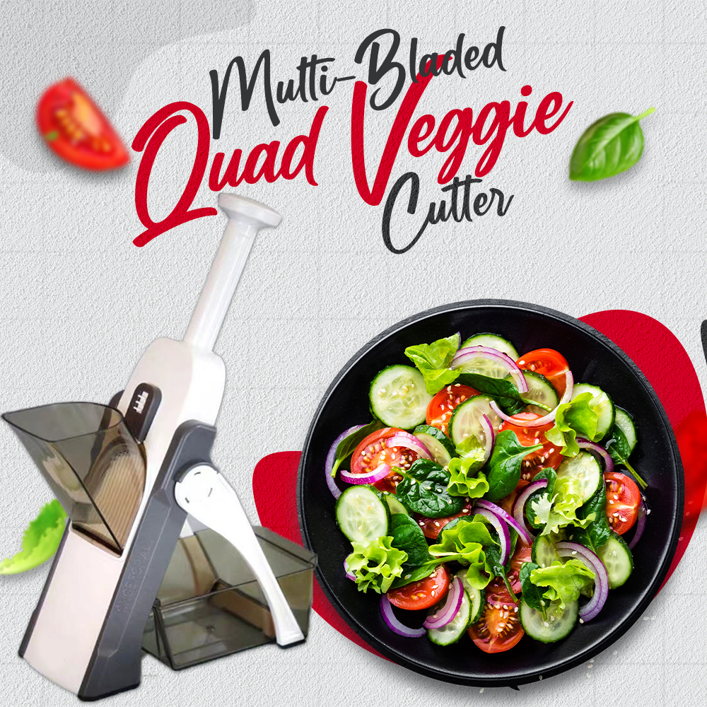 Hugoiio™ Multi-Bladed Quad Veggie Cutter