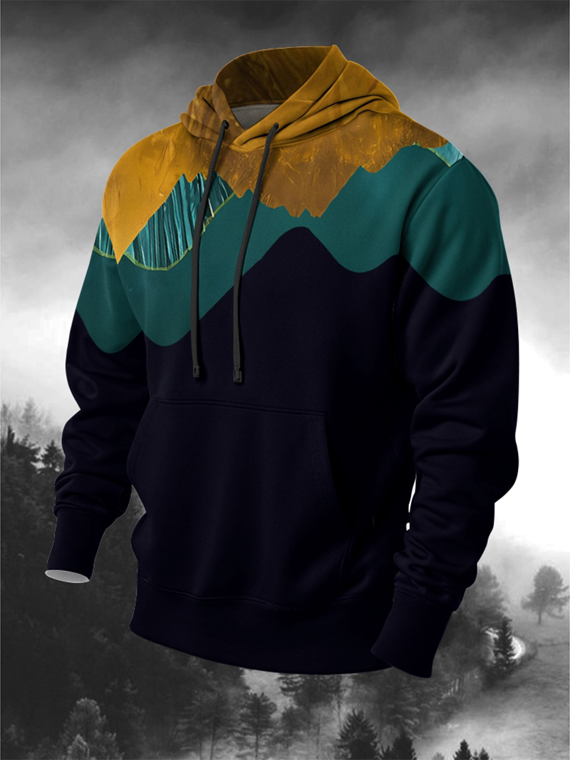 Men's Hillside Print Hoodie