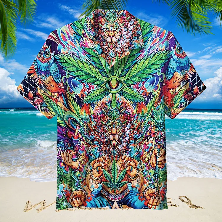 Psychedelic Marijuana | Unisex Hawaiian Shirt