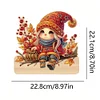 Wooden Halloween Gnome 3 Hooks Diamond Painting Hook Rail DIY Crafts Decor