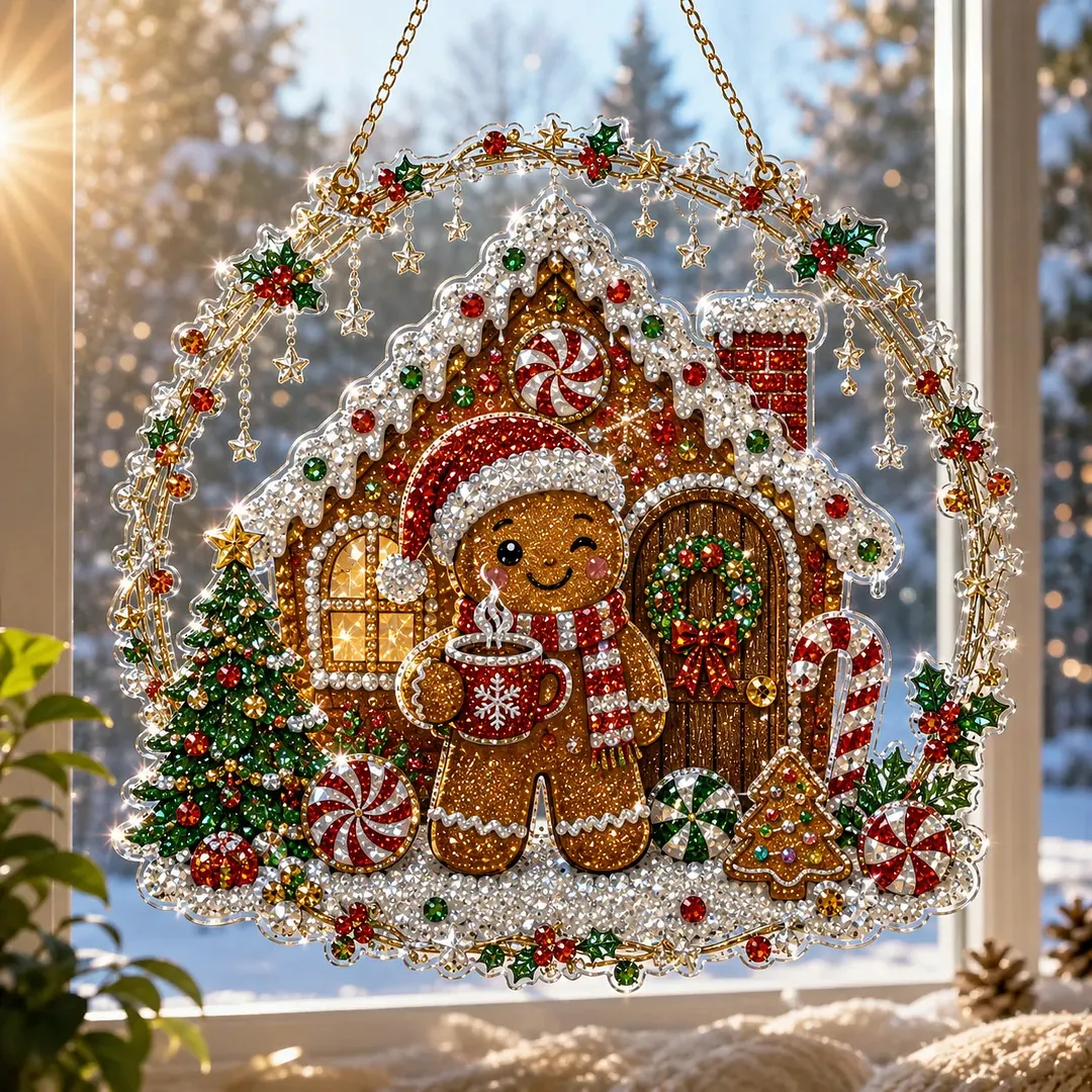 🎅70% Off on the Last Day of the Off-Season Sale🎄- Christmas Diamond Art Suncatcher Kit