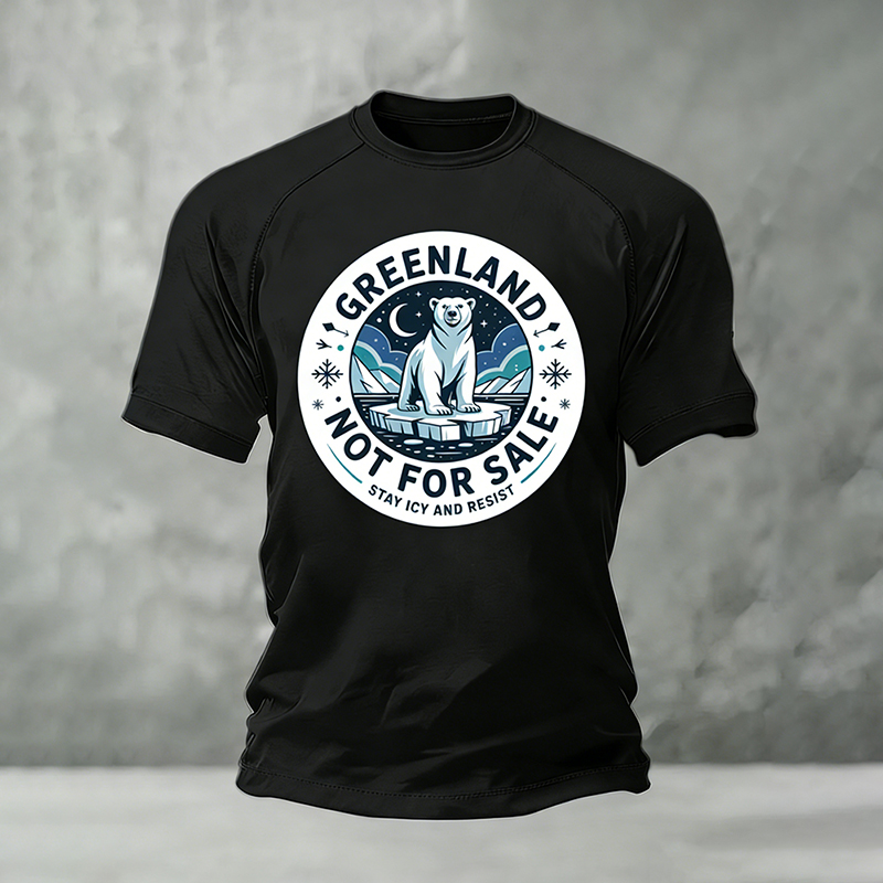Men's Comfort Casual T-shirts Are Not Sold In Greenland. artswardrobe