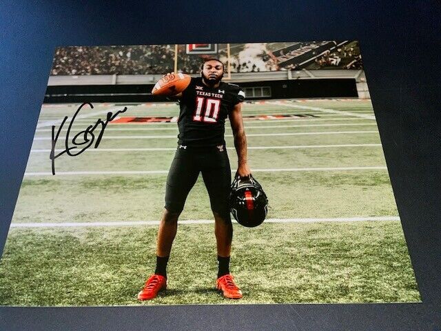 Kaylon Geiger Sr. Signed Autographed 8x10 Photo Poster painting Texas Tech Red Raiders WR