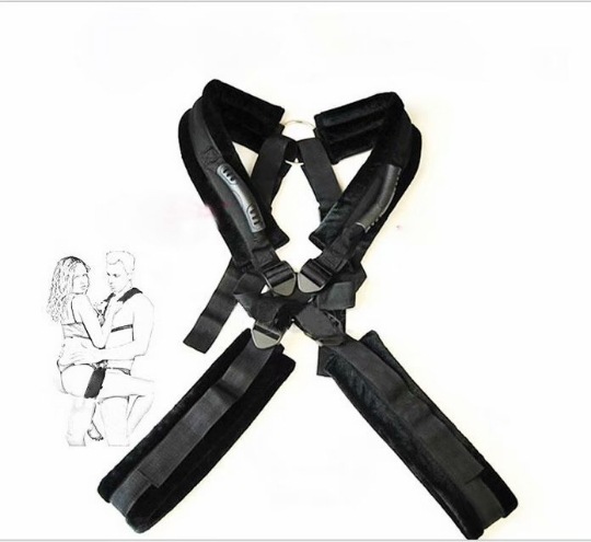Double Shoulder Back Swing Strap Husband And Wife Sex Aids picture