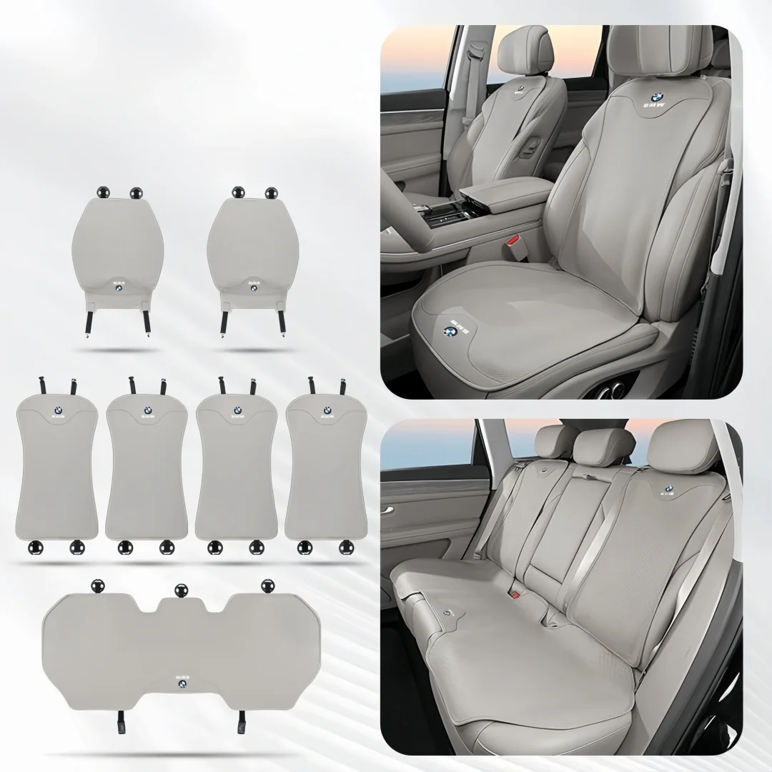 Perforated Nappa Leather Car Seat Cushion Four Seasons Seat Cushion Cover Breathable Seat Cover(Customized car models)