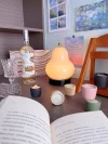 French Cream Pear Table Lamp Bedroom Bedside Living Room Simple High-end Charging Portable Atmosphere Decoration Night Light