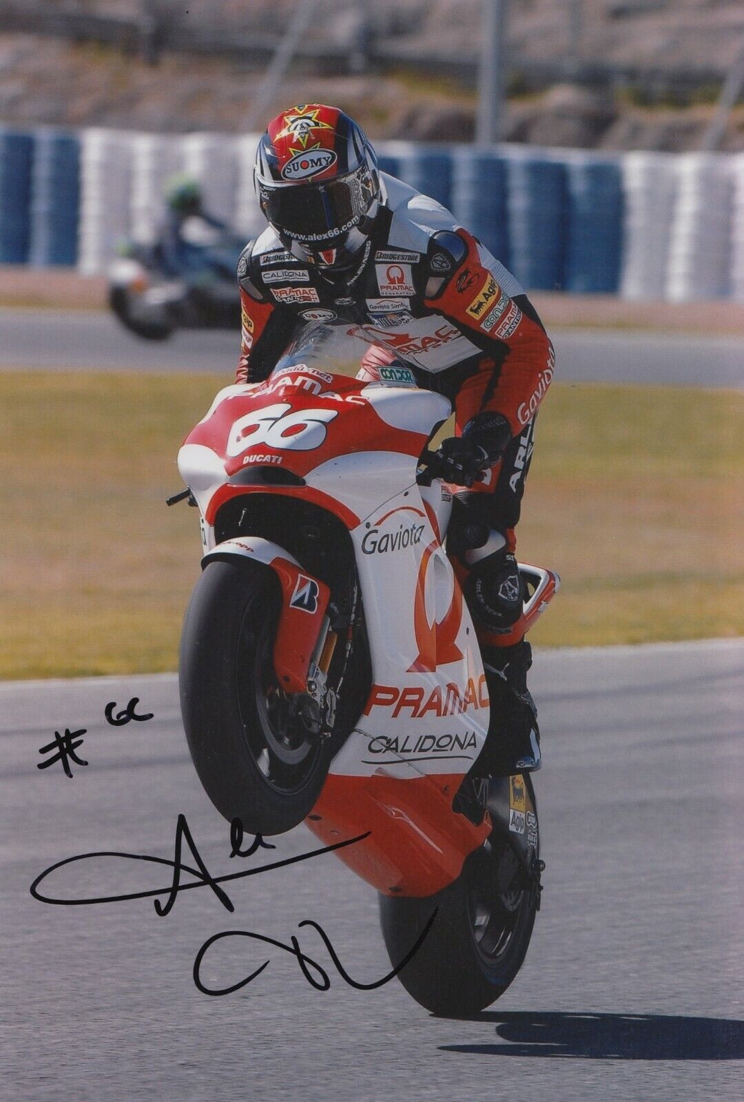 Alex Hofmann Hand Signed 12x8 Photo Poster painting - MotoGP Autograph 5.