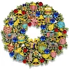 >SALE<5D DIY Partial Special Shaped Drill Diamond Painting Xmas Wreath Kit 30x30cm