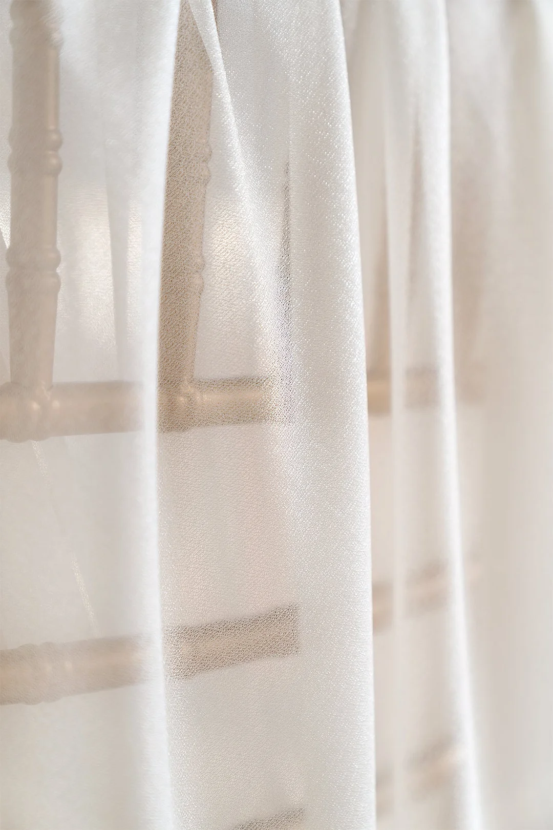 Sheer Backdrop Curtain Panels 60" w x 10ft/82.5" w x 8ft  (Set of 2) - 3 Colors
