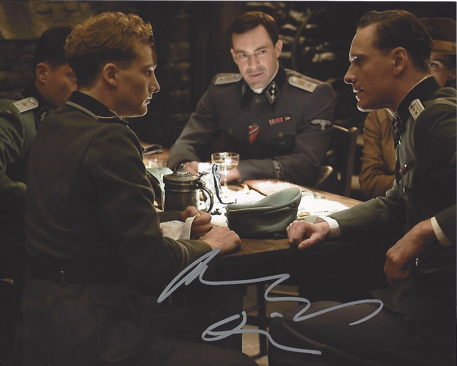 ACTOR ALEXANDER FEHLING SIGNED INGLOURIOUS BASTERDS 8x10 Photo Poster painting A W/COA HOMELAND