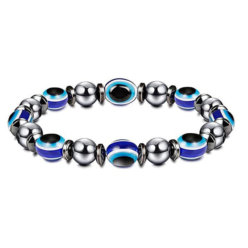 Bracelet Magnet Yoga Beaded Elastic Bracelet Hot Selling Bracelet Female Bracelet Male Black Gall Stone Jewelry