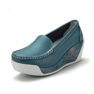 Churchf Churchf Half Slippers Female Thick Sole Fashion Wear Cake Shoes Summer Leather Cool Drag Women's Shoes Slope Heel Pedal Lazy Shoes