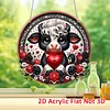 Cow DIY Diamond Painting Hanging Pendants Acrylic Crafts Kit for Home Wall Decor