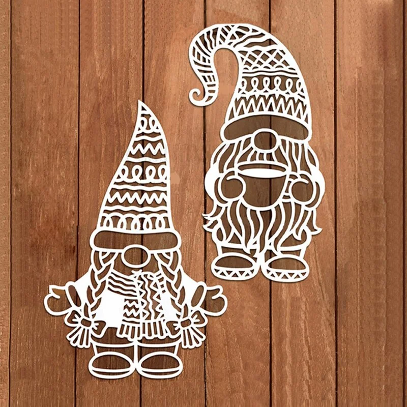 Cute Santa and Christmas Girl Metal Cutting Dies For DIY Scrapbook Cutting Die Paper Cards Embossed Decorative Craft Die Cut New