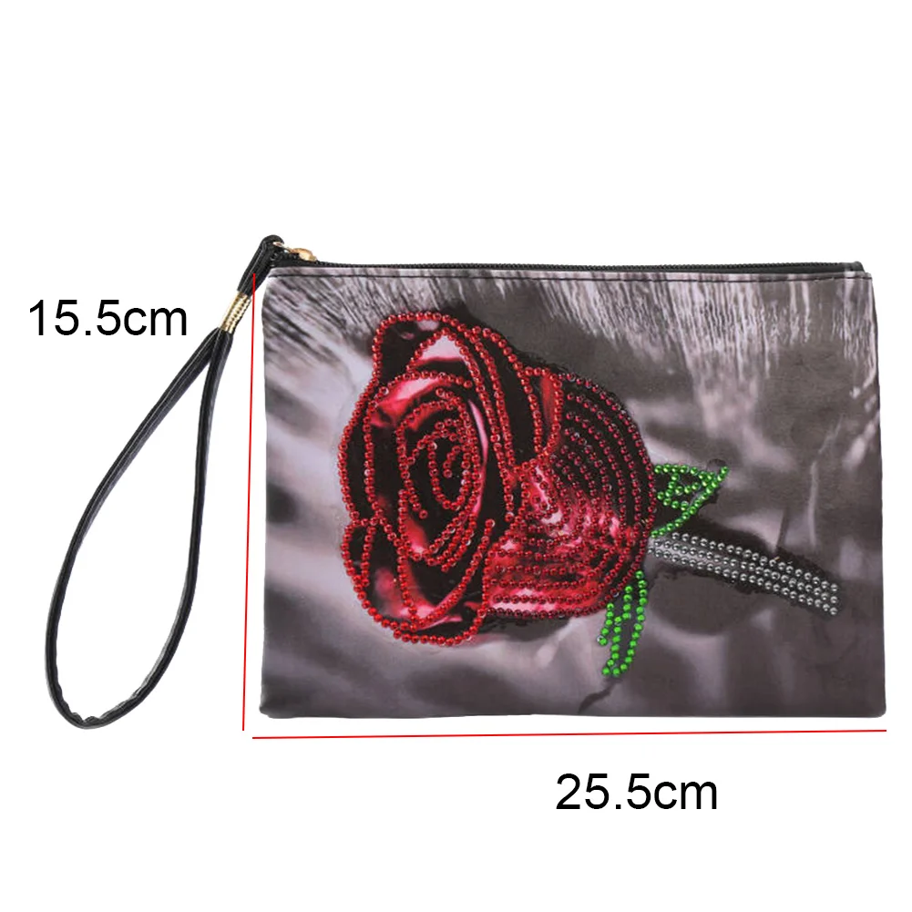 Diamond Painting Clutch DIY Special Shaped Drill PU Leather Handbag