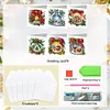 (US Only)6PCS Merry Christmas DIY Diamond Art Greeting Cards Congratulations Cards