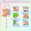 2pcs Flower Cat Diamond Painting Double-sided Crystal Window Suncatcher Craft Set Birthday Gifts Home Garden Decor Hanging Kit