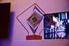 Square Corrugated Mechanical Creative Model High-end Desktop Decoration Same Style As Live Broadcast Room (Black)