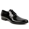 Men's Formal Black Patent Leather Dress Derby Tuxedo Shoes 