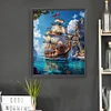 (US Local)Paint By Numbers Kit On Canvas DIY Oil Art Sailboat Picture Home Decor40x50cm