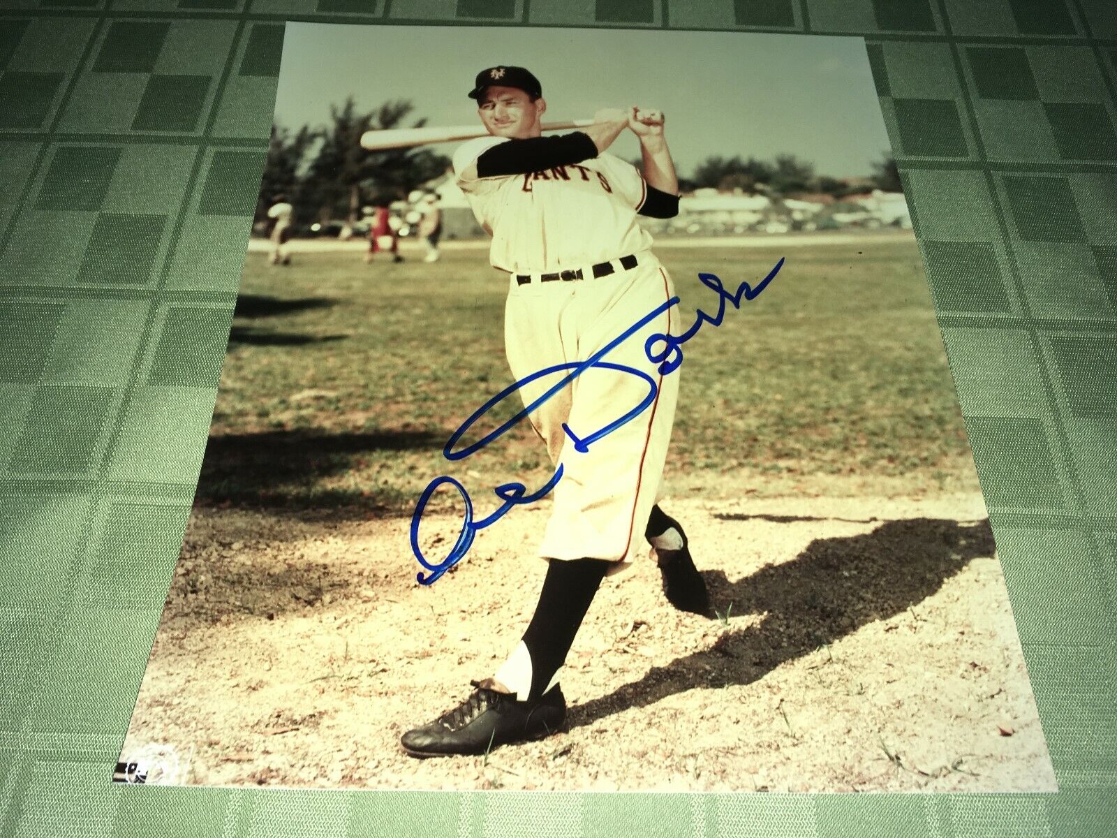 Alvin Dark New York Giants Signed 8 x 10