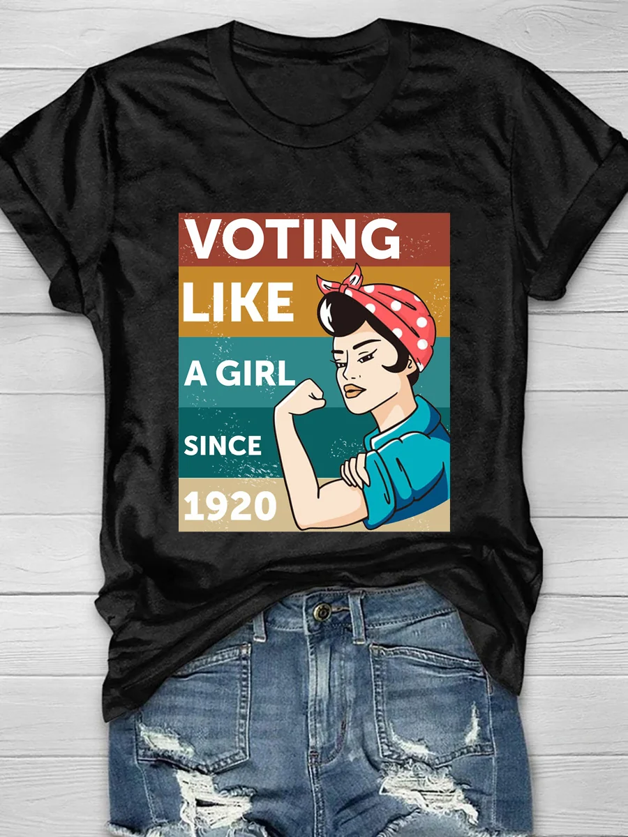 Voting Like A Girl Since 1920 Short Sleeve T-Shirt