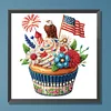 Independence Day Cake - Crystal Rhinestone Diamond Painting