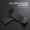 Folding Keyboards with Numeric Keypad Bluetooth Wireless Por