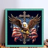 American Eagle Cross-11CT Stamped Cross Stitch 40*40cm