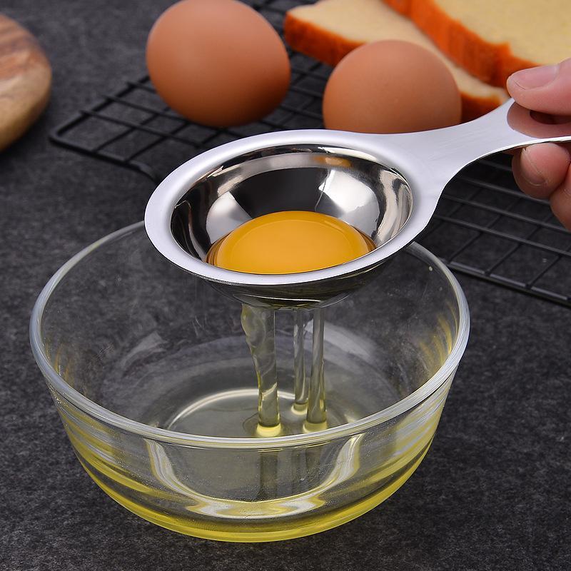EQLEF® Premium Stainless Steel Egg Separator Bianco Uovo Separazione Strumento Da Cucina - 4