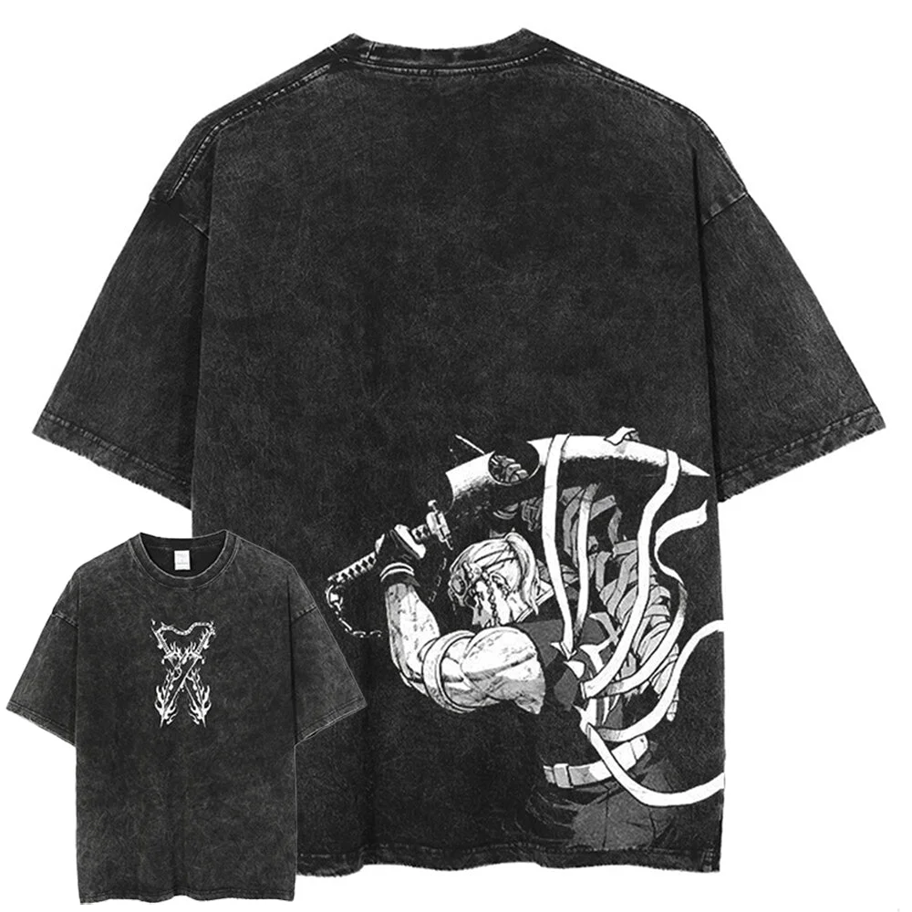 Demon Slayer Uzui Tengen Oversize Washed T-Shirt
