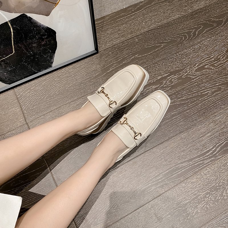 Wild Square Head Waterproof Platform Slope Documentary Shoes-PABIUYOU- Women's Fashion Leader