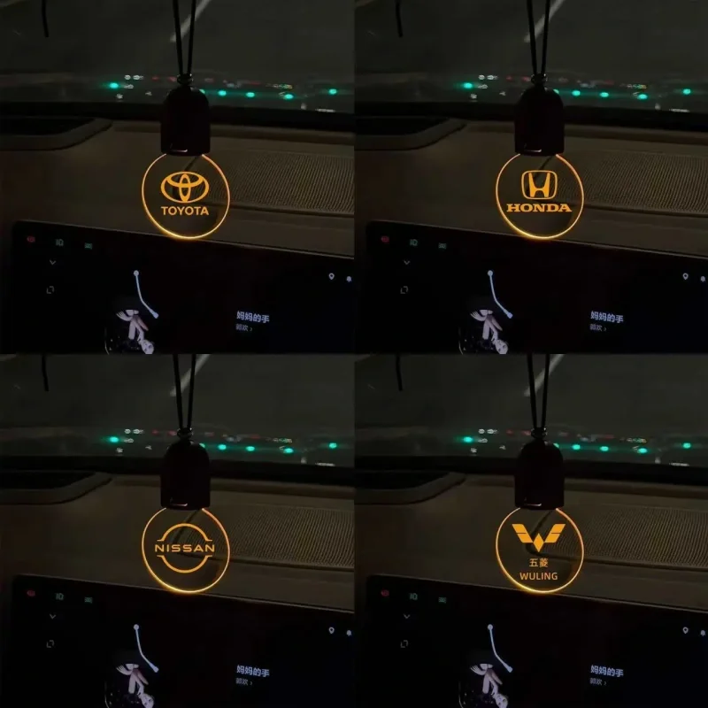 Touch-sensitive car logo and car light pendant