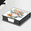 Diamond Painting PU Gnome Note Box with 160 Sheets Paper Memo Pad Holder Kit
