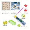 5D DIY Partial Special Shaped Drill Diamond Painting With Frame Kit Dog Decor 19.2x19.2cm