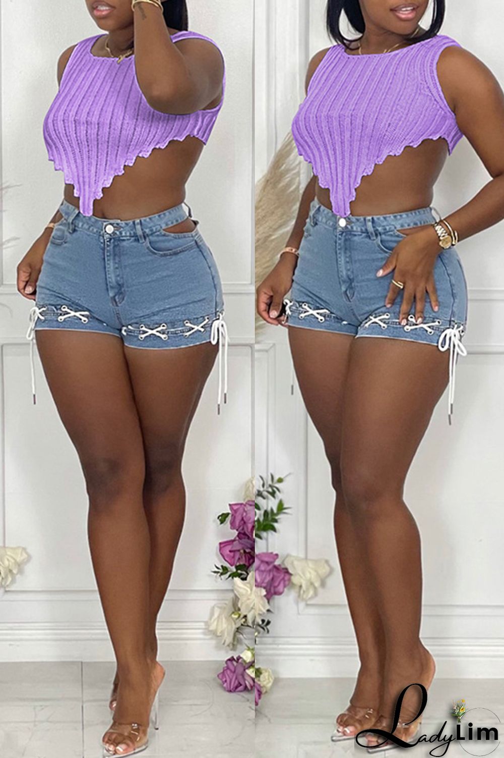 Orange Fashion Casual Solid Asymmetrical O Neck Tops