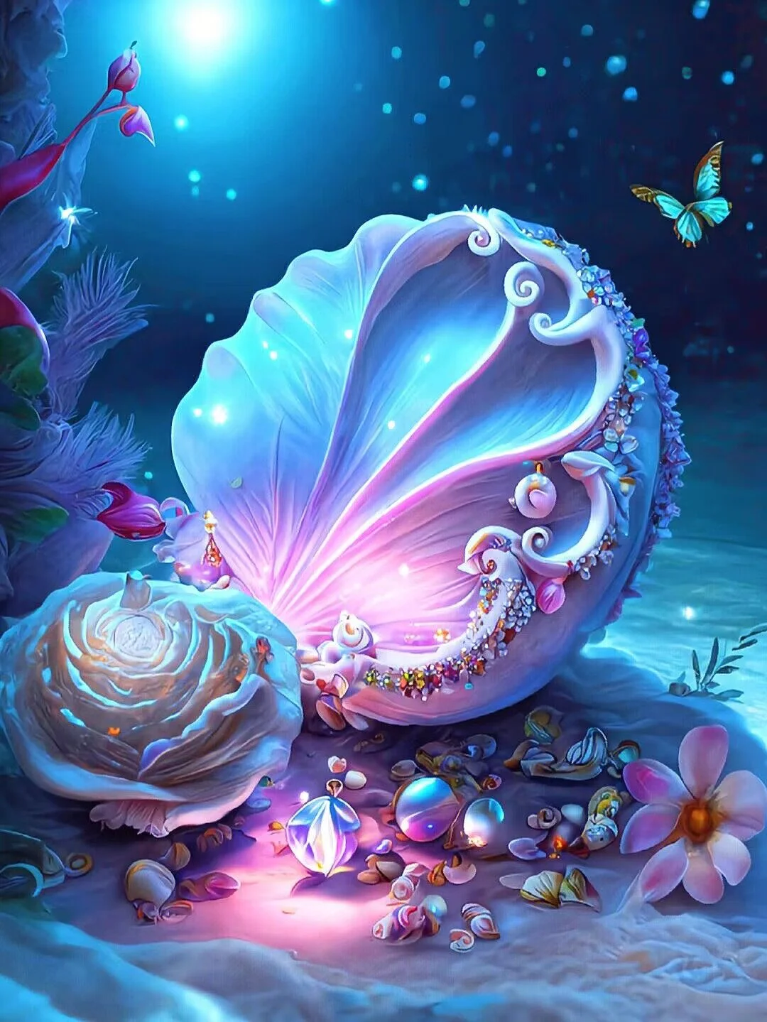 Diamond Painting - Full Round/Square Drill - Dream Sea Beach(30*40 - 50*60cm)