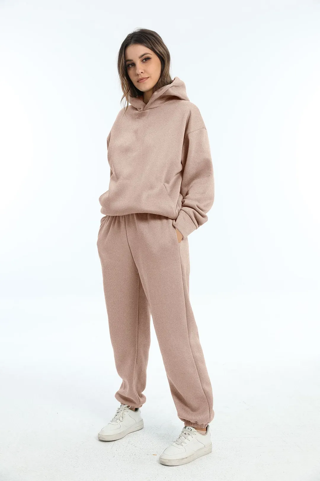 Nigikala Nigikala And Winter Women's Casual Fashion Thick Long-Sleeved Trousers Two Sets