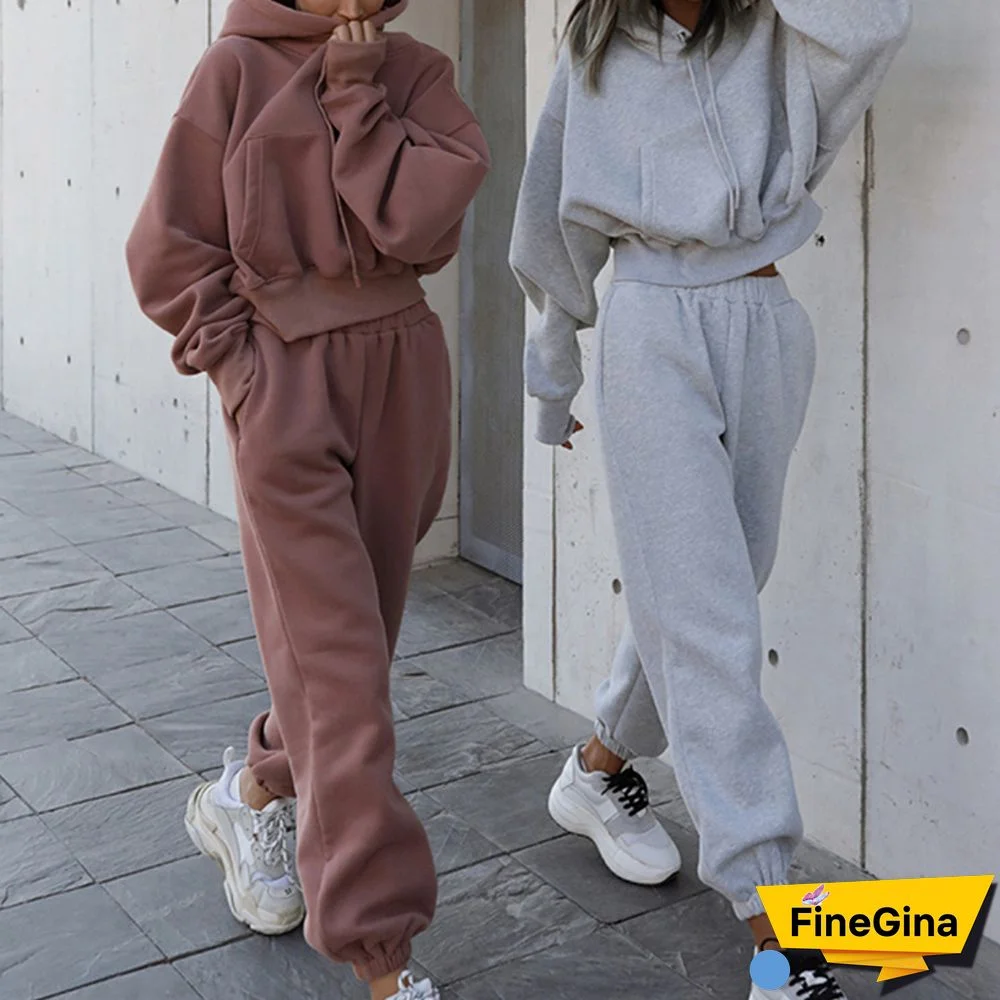 Two-Piece Sports Sweater Suit