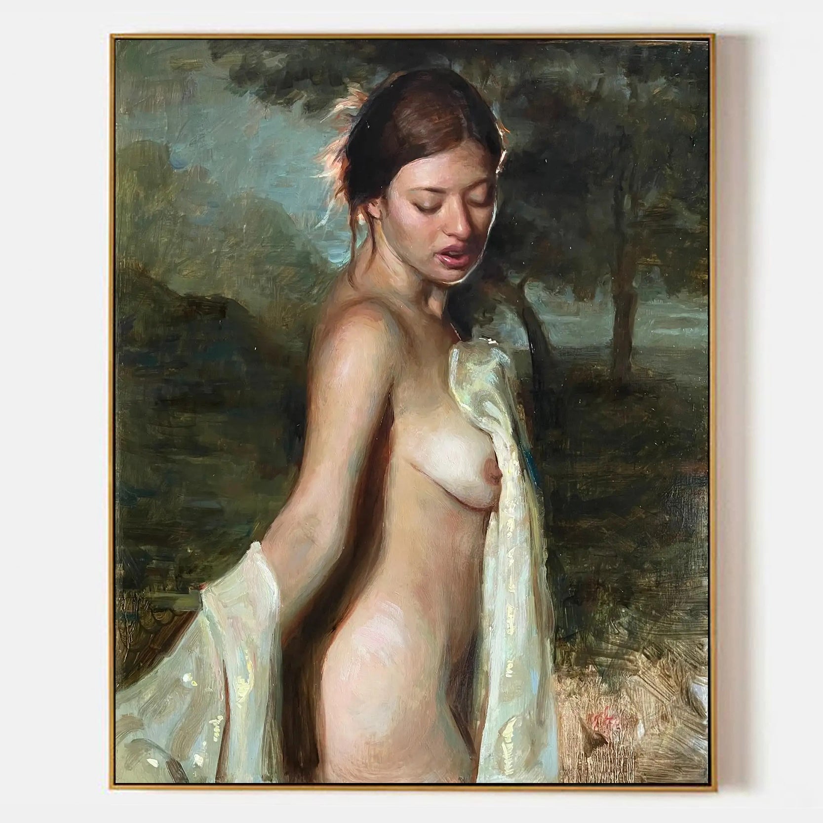 Arabelart "The Bather" (2024) Oil Painting by Karen Offutt - Famous Art Reproduction