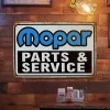 Mopar Parts & Service - Vintage Metal Signs - 20*30cm - Warning