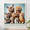 Naughty Cats-Full Square Diamond Painting 40*40CM