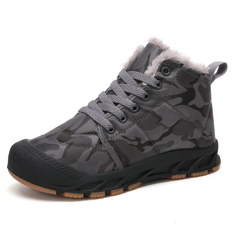 Winter Warm Plush Kids Shoes Children Boots Breathable  Boys Sneakers Non-slip Girls Boots Fashion Children Casual Walking Shoes