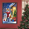 Diamond Painting -DIY Round Drill Christmas Cat(40x60cm)