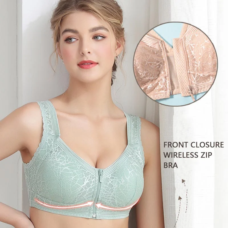 PLUS SIZE COMFORT WIRELESS FRONT CLOSE BRA