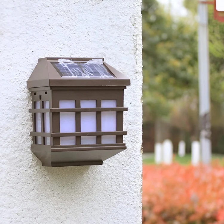 Solar LED Light-controlled Motion Sensor Modern Outdoor Wall Lamp - Appledas